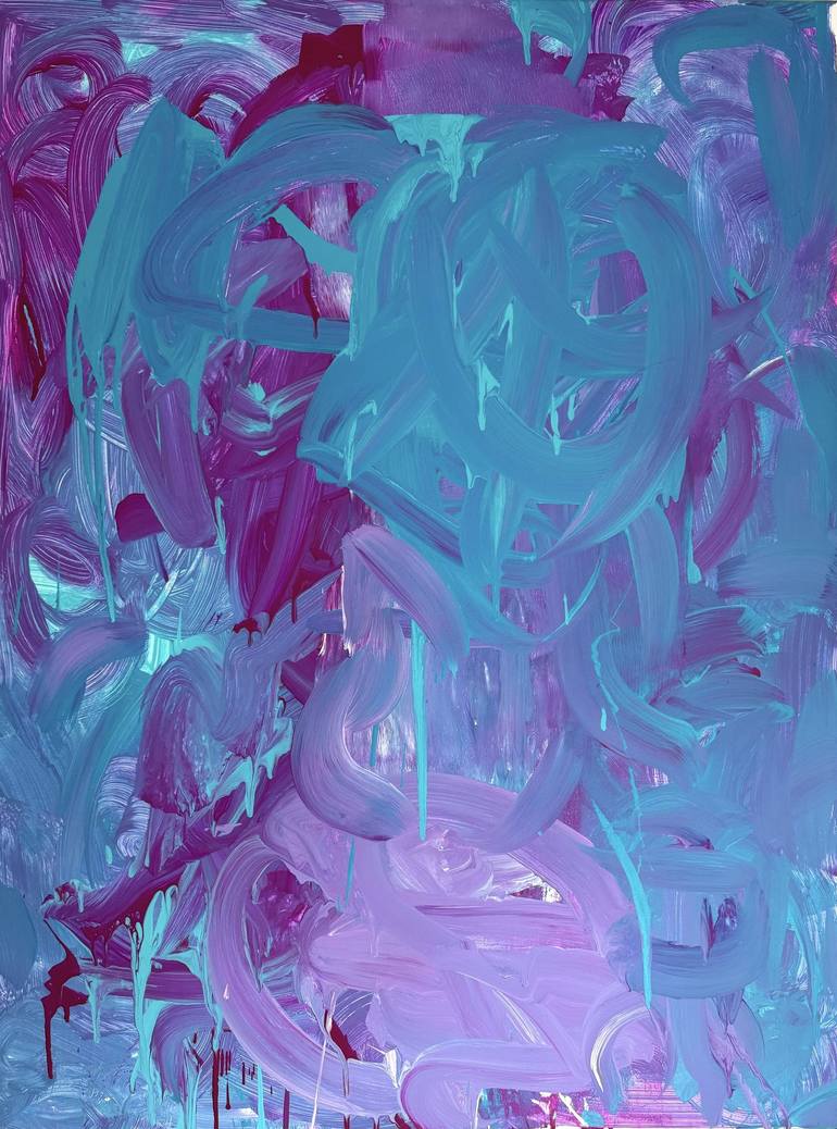 Original Abstract Expressionism Abstract Paintings by Arina Knauf
