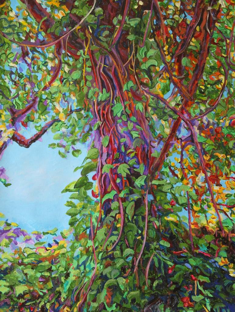 Lone Tree Painting by David Vogel | Saatchi Art