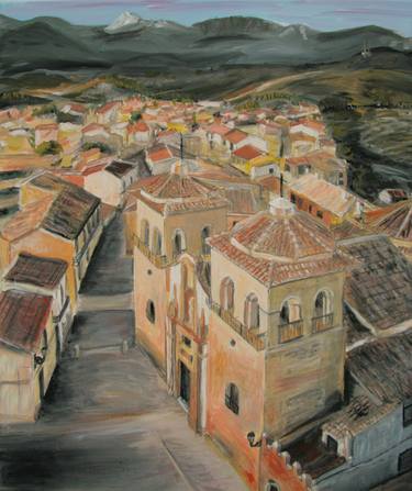 Original Impressionism Architecture Paintings by Bas Van Bemmel