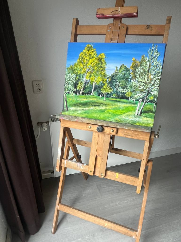 Original Impressionism Landscape Painting by Bas Van Bemmel