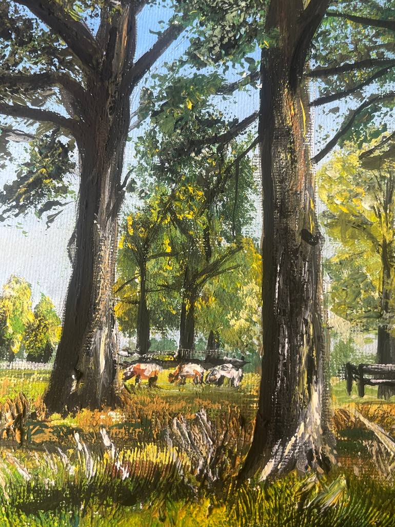 Original Impressionism Landscape Painting by Bas Van Bemmel