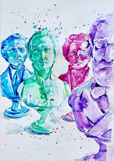 Print of Classicism Music Paintings by Karamfila Siderova-Bineva