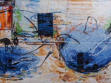 Original Conceptual Abstract Painting by Adriano Nardim