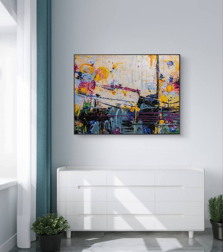 Original Conceptual Abstract Painting by Adriano Nardim