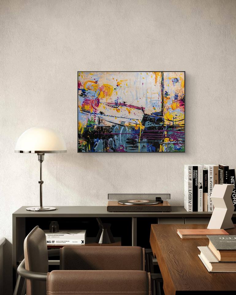 Original Conceptual Abstract Painting by Adriano Nardim