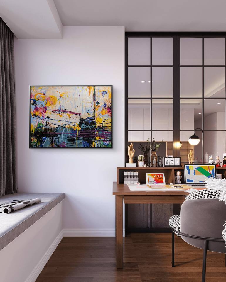 Original Conceptual Abstract Painting by Adriano Nardim