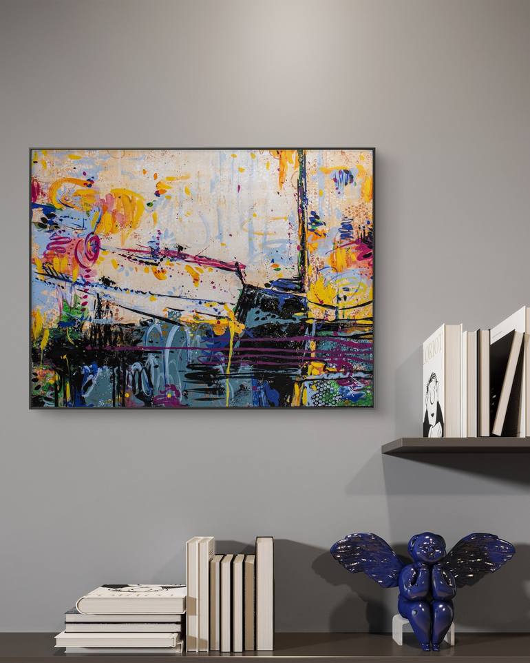 Original Conceptual Abstract Painting by Adriano Nardim