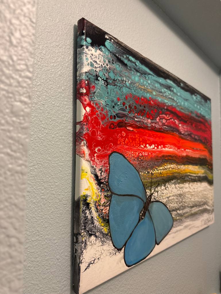 Original Abstract Expressionism Abstract Painting by Elvin De Los Santos