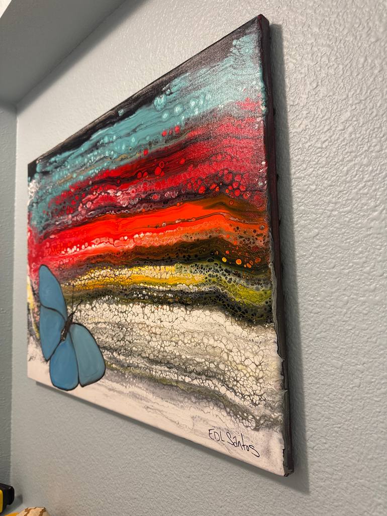 Original Abstract Expressionism Abstract Painting by Elvin De Los Santos