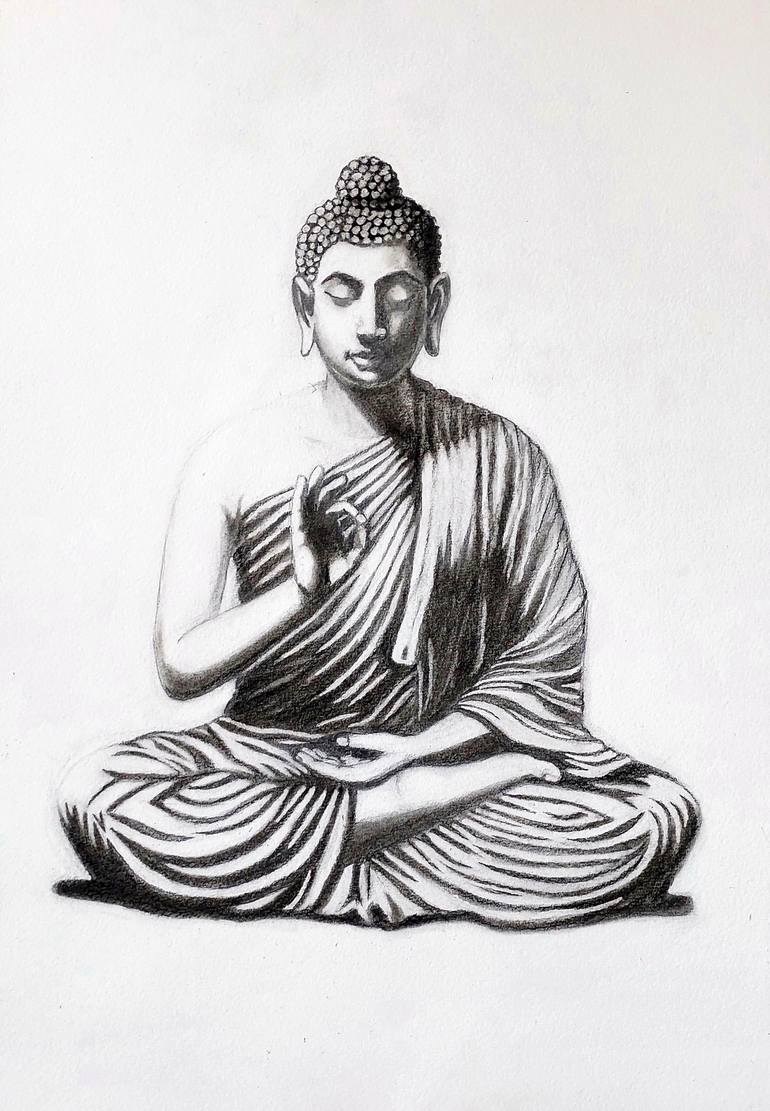 Original Black & White Love Drawing by S Soni