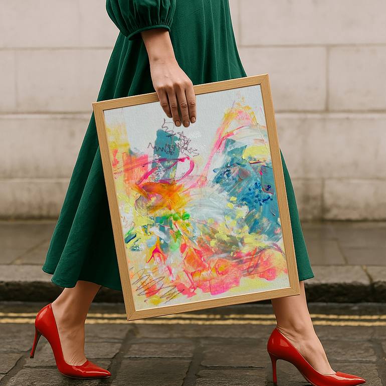 Original Abstract Expressionism Abstract Painting by Xenia Koya
