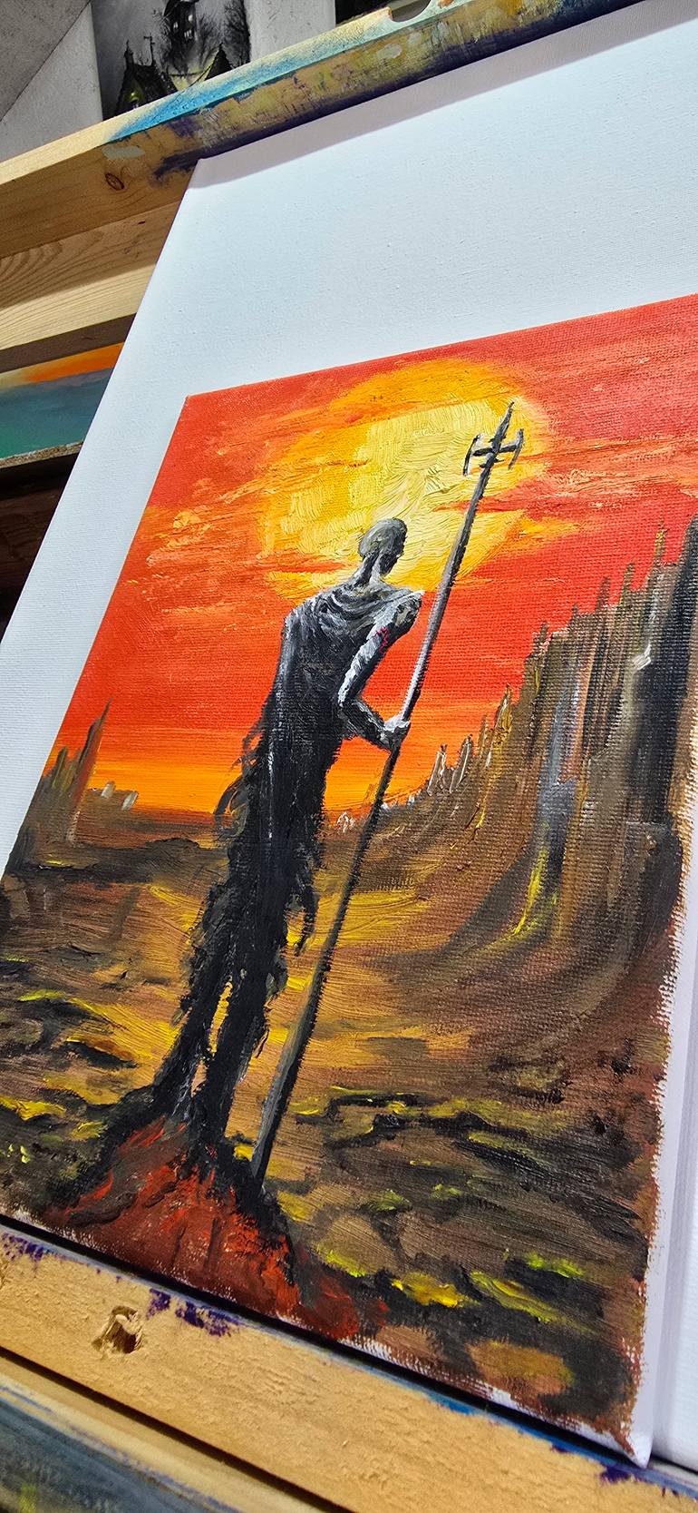 Original Realism Fantasy Painting by Salagean Sergiu