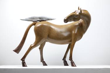 Original Art Nouveau Animal Sculpture by Yunchang Huang