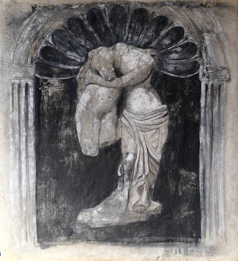 Original Figurative Classical Mythology Painting by Aerma Polani