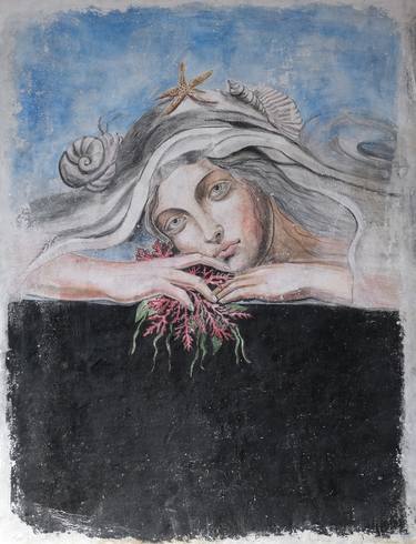 Original Classicism Classical Mythology Mixed Media by Aerma Polani