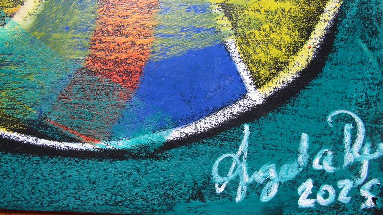 Original Abstract Expressionism Abstract Mixed Media by Angela Dyer