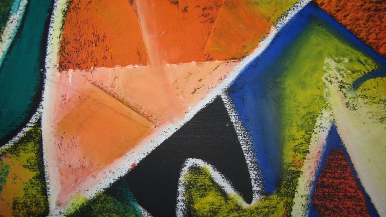 Original Abstract Expressionism Abstract Mixed Media by Angela Dyer