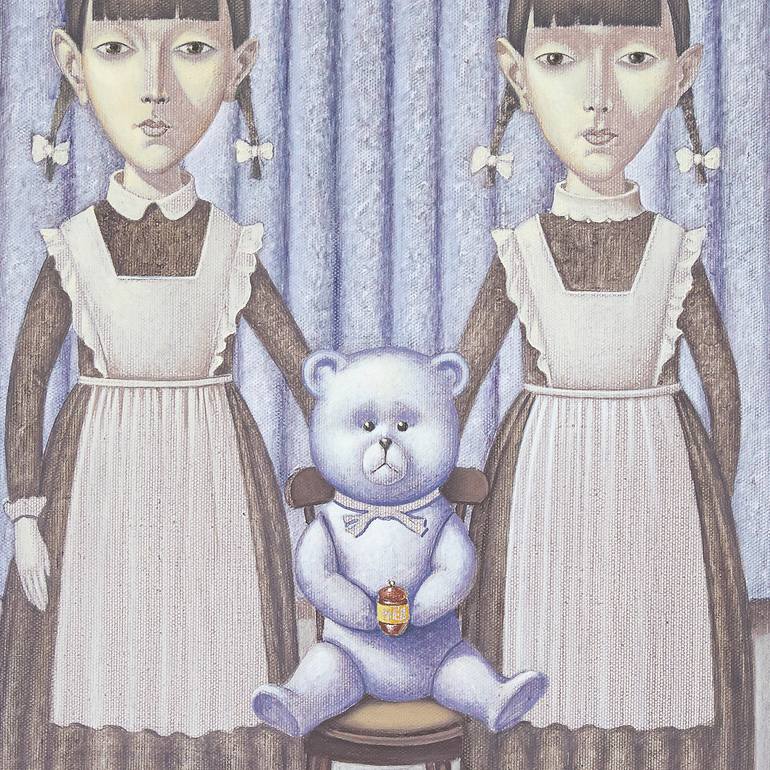 Original Figurative Children Painting by Georgi Harutunyan