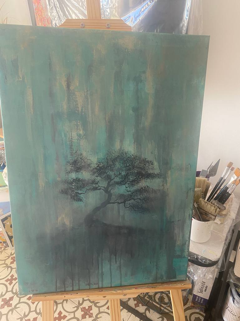 Original Symbolism Abstract Painting by Lisa Yukari