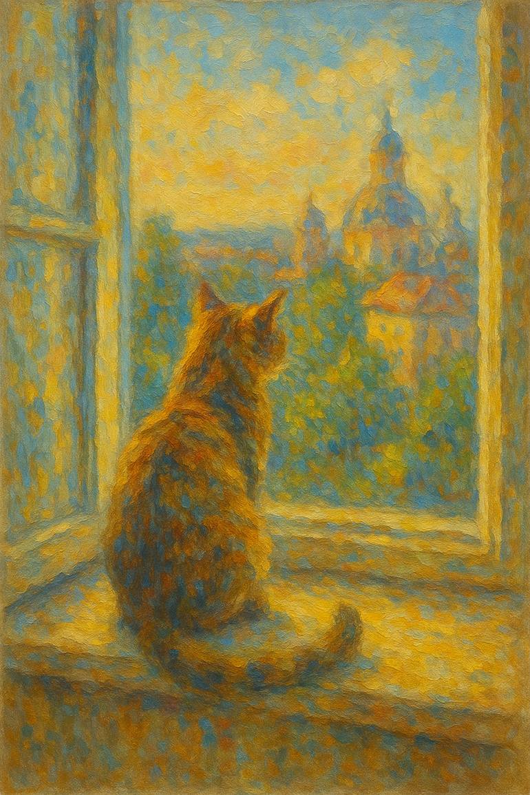 Original Impressionism Landscape Painting by Iryna Kurlovych