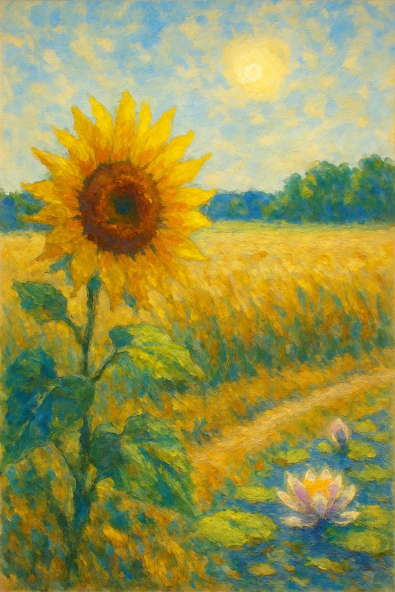Original Impressionism Landscape Painting by Iryna Kurlovych