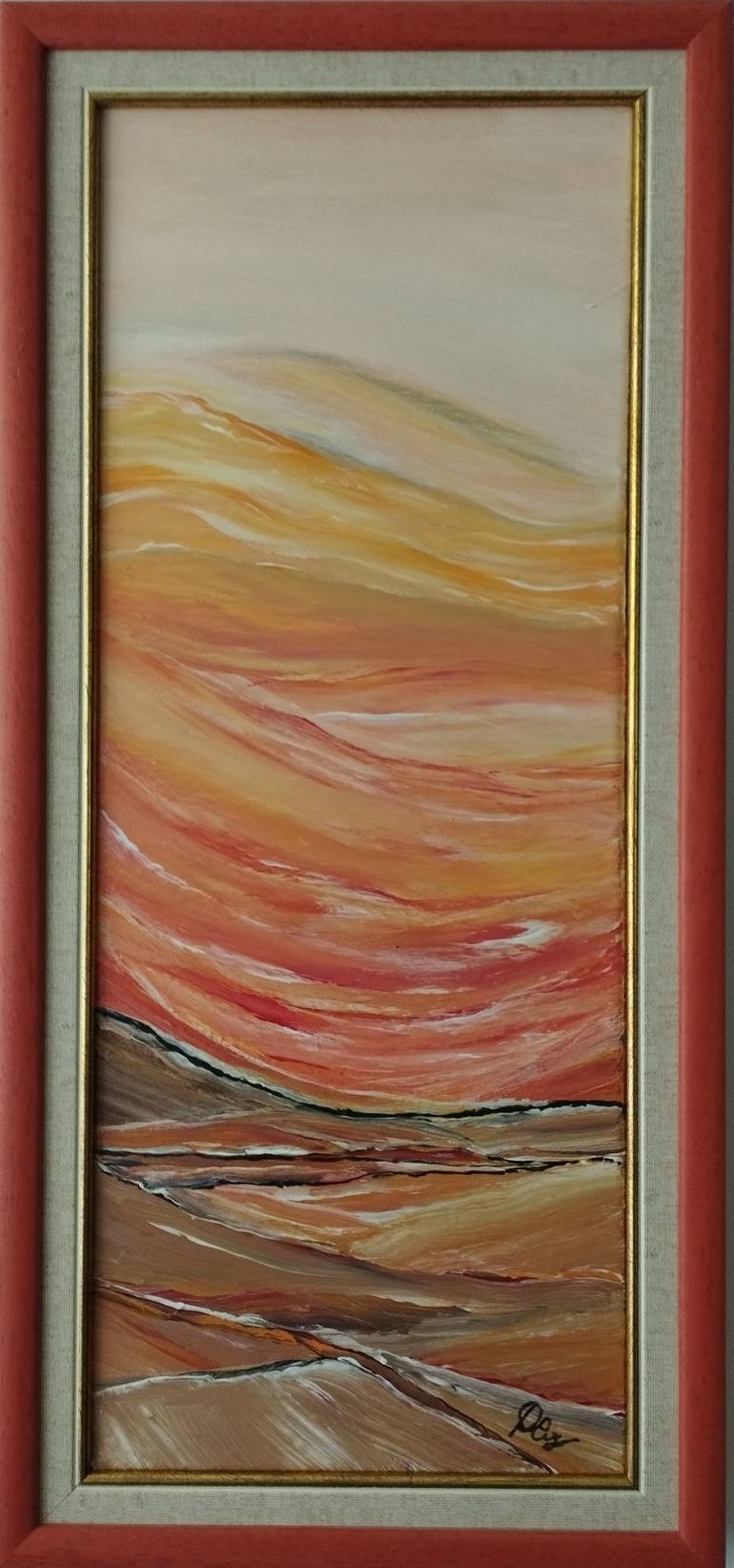 Original Abstract Expressionism Abstract Painting by Dobromira Mitseva