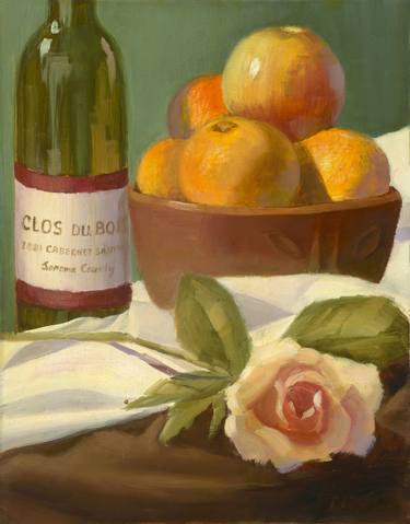 Original Impressionism Still Life Printmaking by Irina Naanaa