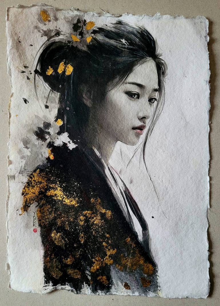 Original Contemporary Women Painting by Yesung And Benjamin Prevost-Kim