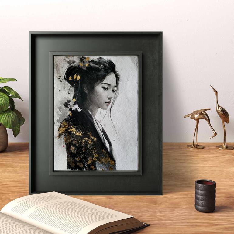 Original Contemporary Women Painting by Yesung And Benjamin Prevost-Kim