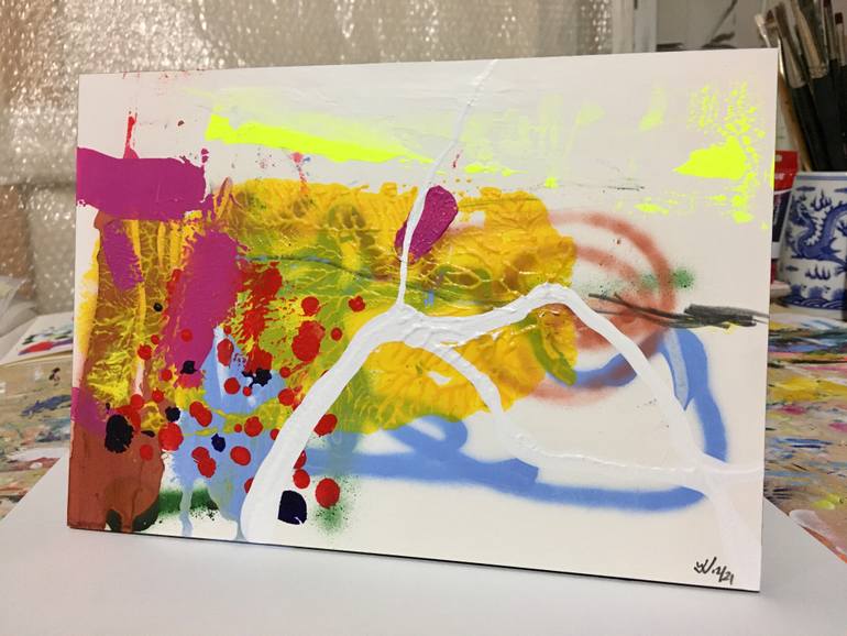 Original Abstract Expressionism Abstract Painting by Wolfgang In Der Wiesche