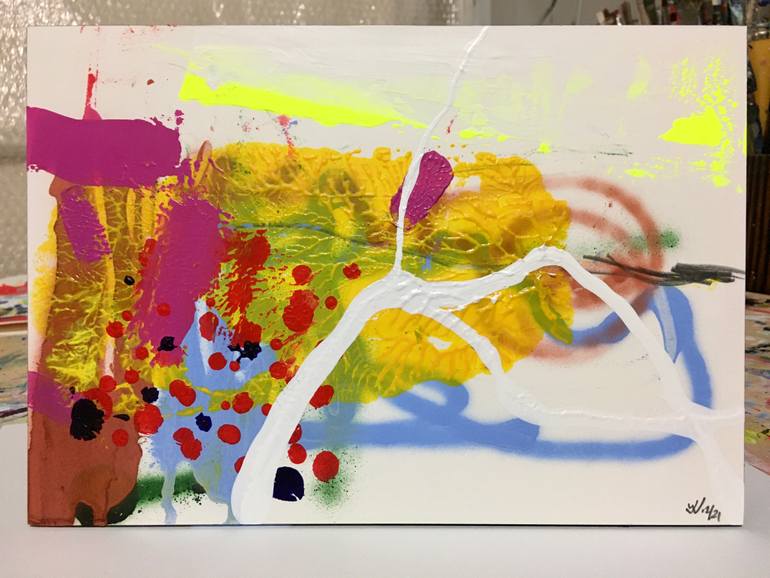 Original Abstract Expressionism Abstract Painting by Wolfgang In Der Wiesche