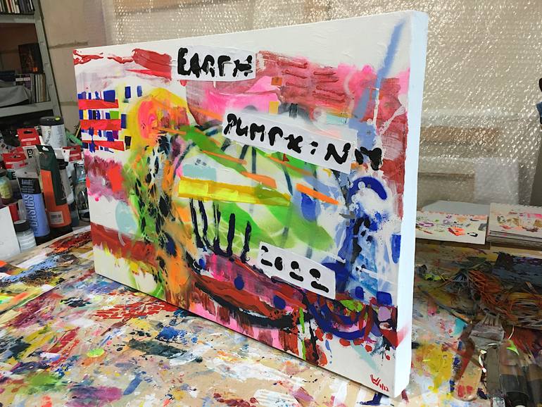 Original Abstract Expressionism Abstract Painting by Wolfgang In Der Wiesche