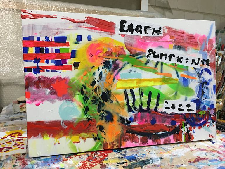 Original Abstract Expressionism Abstract Painting by Wolfgang In Der Wiesche