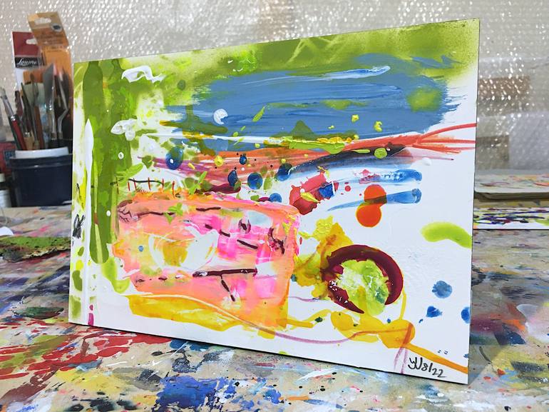 Original Abstract Painting by Wolfgang in der Wiesche