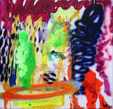 Original Abstract Expressionism Men Paintings by Wolfgang in der Wiesche