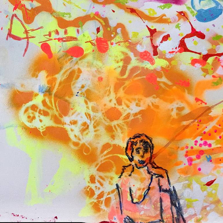 Original Contemporary Outer Space Painting by Wolfgang In Der Wiesche