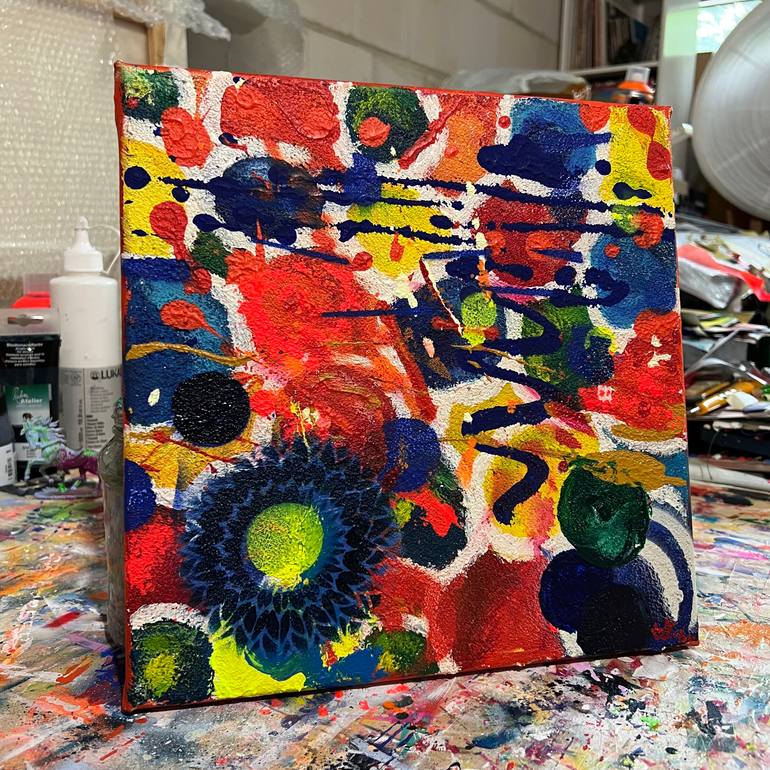 Original Abstract Expressionism Abstract Painting by Wolfgang In Der Wiesche