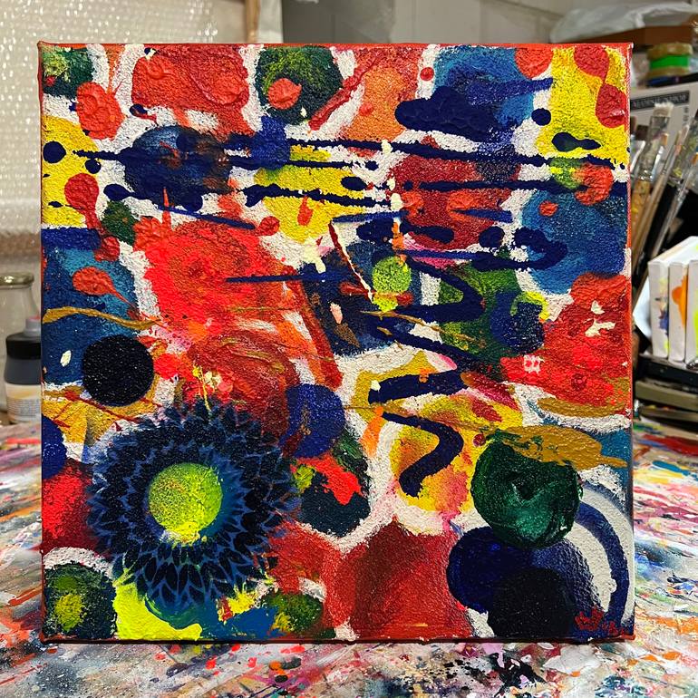 Original Abstract Expressionism Abstract Painting by Wolfgang In Der Wiesche