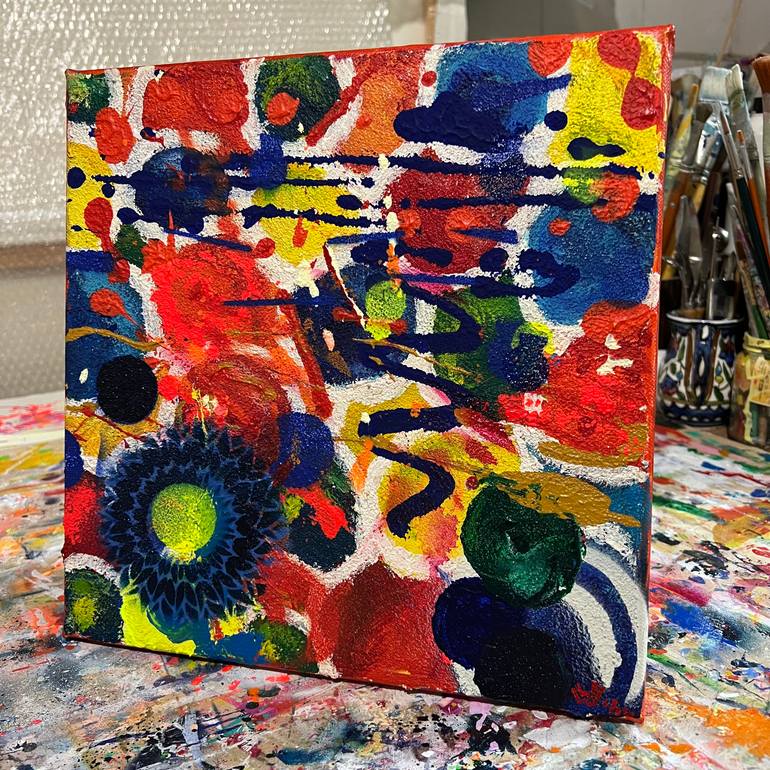 Original Abstract Expressionism Abstract Painting by Wolfgang In Der Wiesche