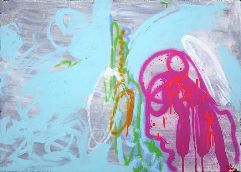 Print of Abstract Expressionism Graffiti Paintings by Wolfgang In Der Wiesche