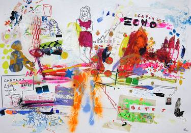 Original Contemporary People Mixed Media by Wolfgang In Der Wiesche