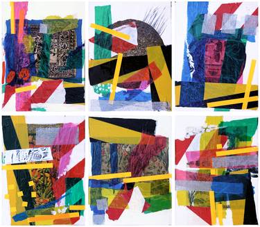 Original Abstract Collage by Wolfgang in der Wiesche