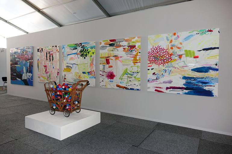 Original Abstract Expressionism Abstract Painting by Wolfgang In Der Wiesche