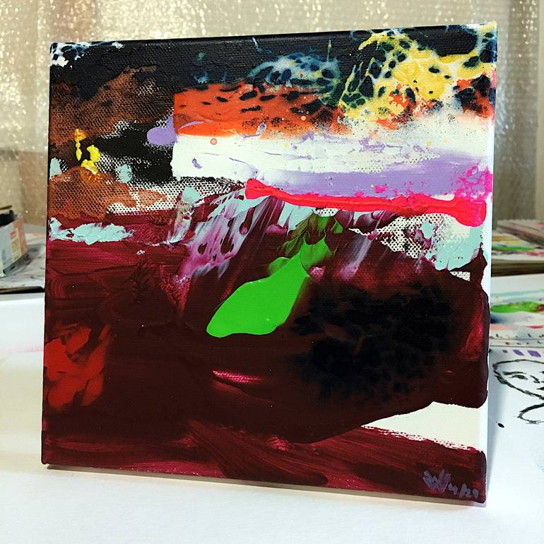 Original Abstract Painting by Wolfgang in der Wiesche