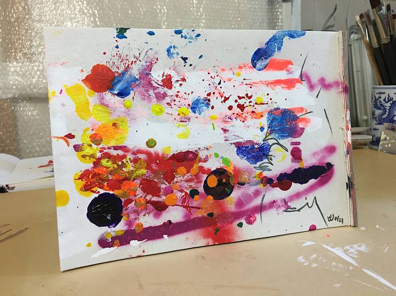 Original Abstract Painting by Wolfgang in der Wiesche