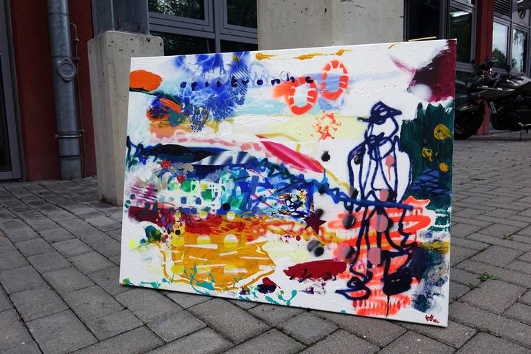 Original Graffiti Painting by Wolfgang in der Wiesche