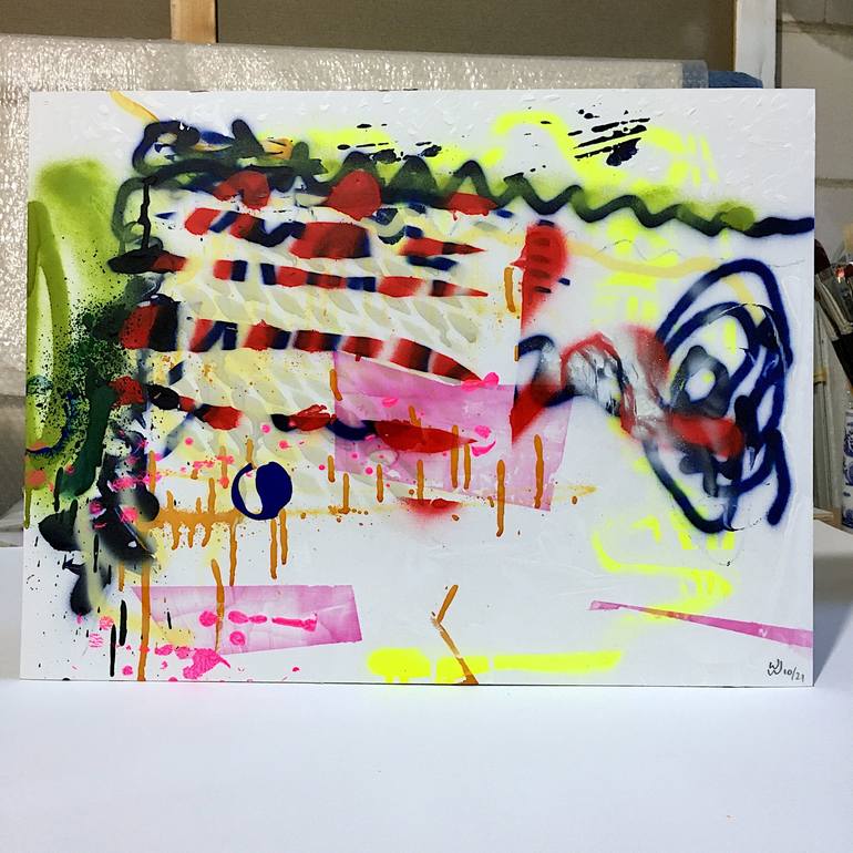Original Abstract Painting by Wolfgang in der Wiesche