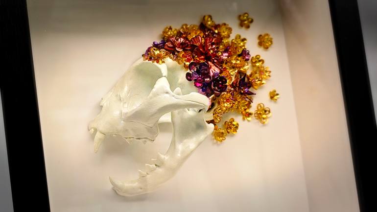 Original Contemporary Floral Sculpture by Mina Yoya