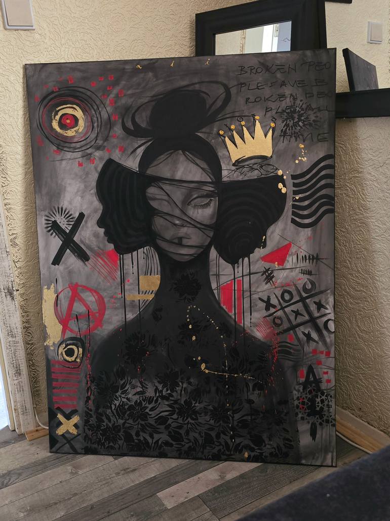 Original Street Art Fantasy Painting by Diana-Alina Bajko
