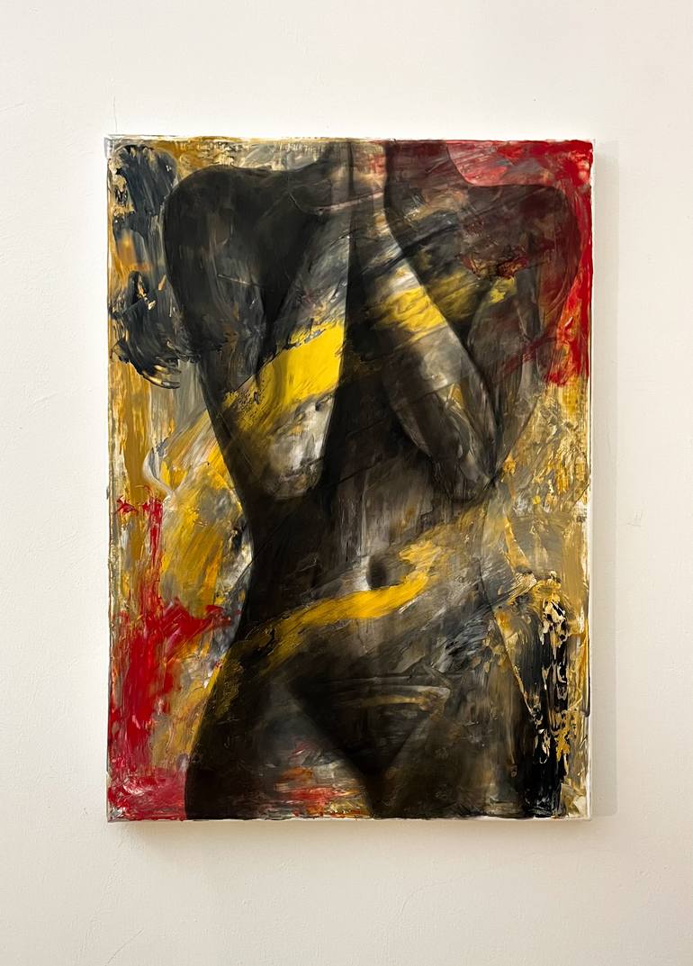 Original Abstract Women Painting by Vojislav Anicic